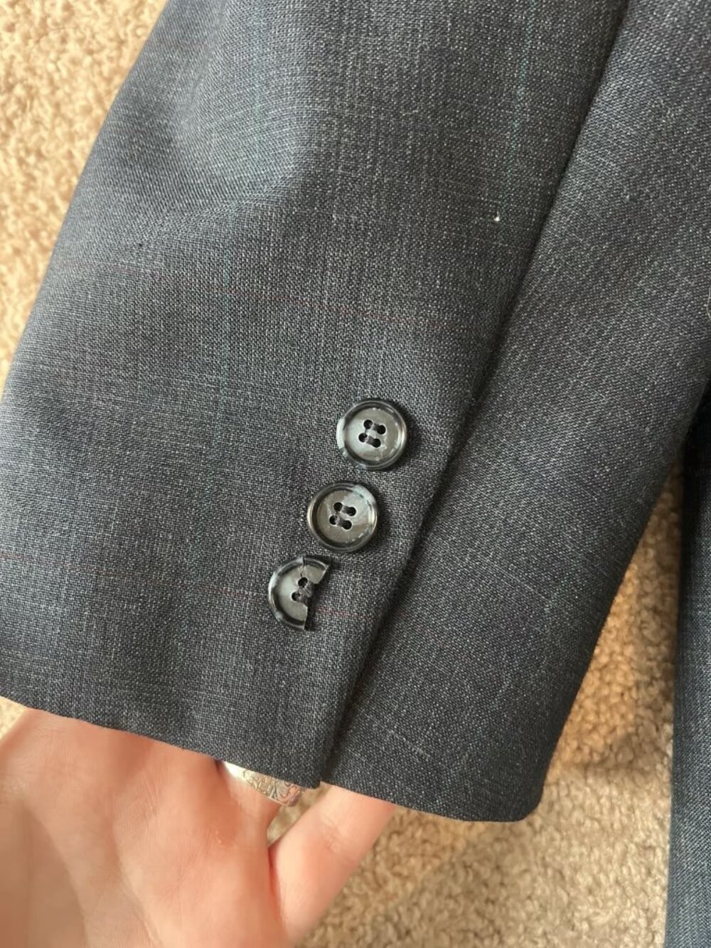 Bert Pulitzer Collectors Edition Wool Blend Mens Suit Jacket Sport Coat Size 44L - Picture 6 of 7